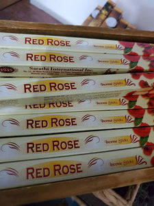 Ancient Blends Red Rose Incense (Tulsasi Sm Pk)